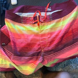 Under Armour Multicolor Striped Swim Shorts